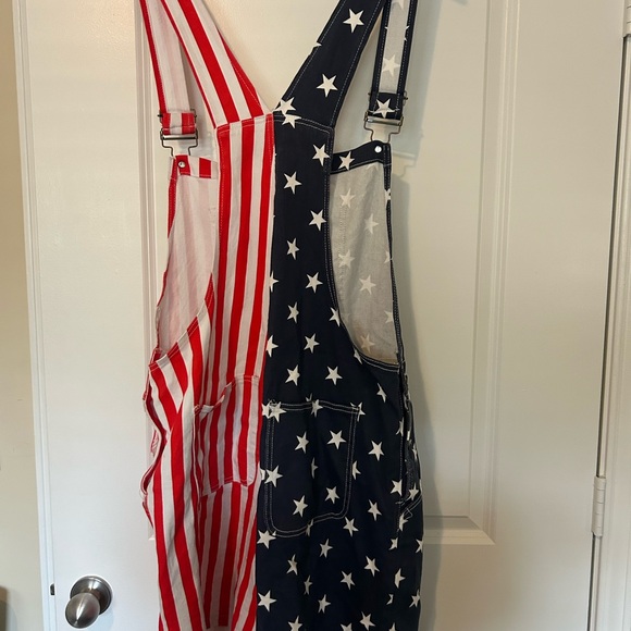 Men's Patriotic Eagle Overalls - Picture 2 of 8